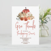 Autumn Pumpkin Thanksgiving op het entertainmentst Kaart (Staand voorkant)