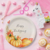 Autumn Pumpkin | THANKSGIVING Papieren Bordje (Feest)