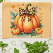 Autumn Pumpkin Theedoek (Gevouwen)