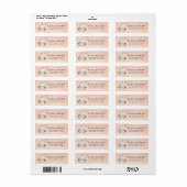 Autumn Pumpkin Theme Return Address Label (Full Sheet)