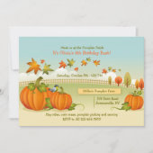 Autumn Pumpkin Uitnodiging (Voorkant)