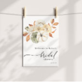 Autumn Pumpkin Vrijgezellenfeest Welkom Poster