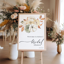 Autumn Pumpkin Vrijgezellenfeest Welkom Poster