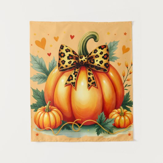 Autumn Pumpkin Wandkleed (Voorkant)