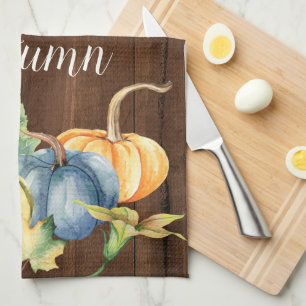 Autumn Pumpkin-Waterverf Donk Wood Theedoek