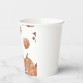 Autumn Pumpkin Waterverf Papieren Bekers (Links)