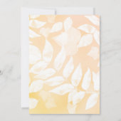 Autumn Pumpkin Woodland Baby Shower Invitations Kaart (Achterkant)