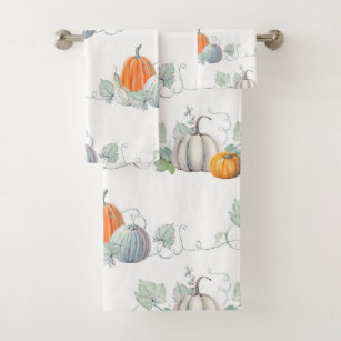 Autumn Pumpkins1 Bad Handdoek