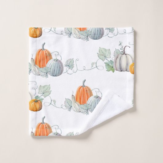 Autumn Pumpkins1 Bad Handdoek (Wasdoekje)