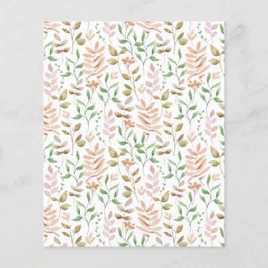 Autumn Pumpkins advies en wenskaart (Achterkant)