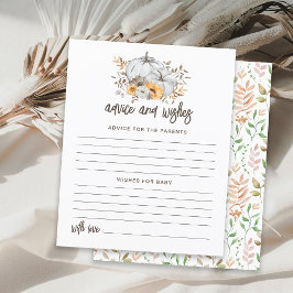 Autumn Pumpkins advies en wenskaart