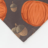 Autumn Pumpkins and Acorns Fleece Deken (Hoek)