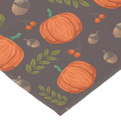 Autumn Pumpkins and Acorns Korte Tafelloper (Hoek)