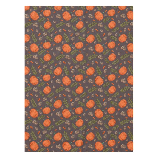 Autumn Pumpkins and Acorns Tafelkleed (Voorkant)