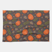 Autumn Pumpkins and Acorns Theedoek (Horizontaal)