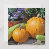 Autumn Pumpkins and Flowers (Achterkant)