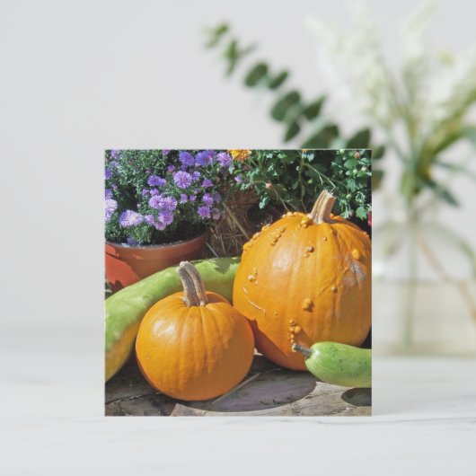 Autumn Pumpkins and Flowers (Staand voorkant)