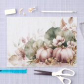 Autumn Pumpkins and Flowers Fall Pattern Decoupage Tissuepapier (Craft)