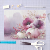 Autumn Pumpkins and Flowers Fall Pattern Decoupage Tissuepapier (Craft)