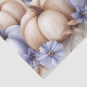 Autumn Pumpkins and Flowers Fall Pattern Decoupage Tissuepapier (Detail)