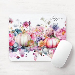 Autumn Pumpkins and Flowers Muismat
