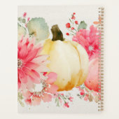 Autumn Pumpkins and Flowers Planner (Achterkant)