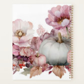 Autumn Pumpkins and Flowers Planner (Achterkant)