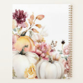 Autumn Pumpkins and Flowers Planner (Achterkant)
