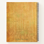 Autumn Pumpkins and Foliage Illustration Notitieboek (Achterkant)