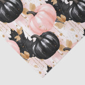 Autumn Pumpkins and Leaves Fall Pattern Decoupage Tissuepapier (Detail)
