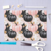 Autumn Pumpkins and Leaves Fall Pattern Decoupage Tissuepapier (Craft)