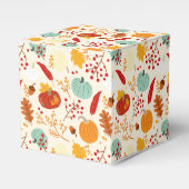 Autumn Pumpkins and Leaves Pattern Bedankdoosjes (Voorkant Zijde)