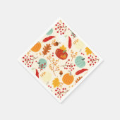Autumn Pumpkins and Leaves Pattern Napkins Servet (Hoek)