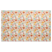 Autumn Pumpkins and Leaves Pattern Stof (Yard (91,4 cm))