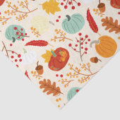 Autumn Pumpkins and Leaves Pattern Tissuepapier (Detail)