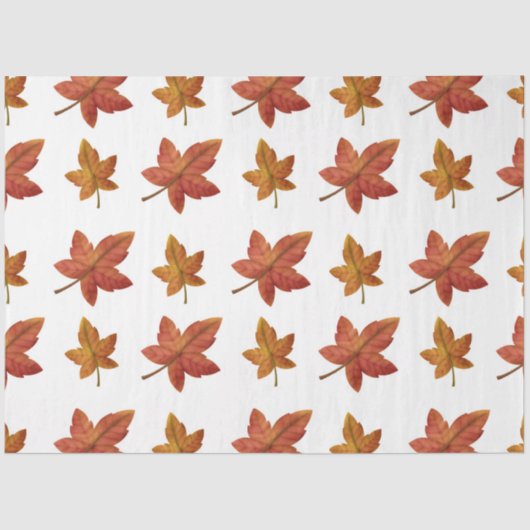 Autumn Pumpkins and Leaves Series Design 23 Tissuepapier (Voorkant)