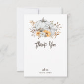 Autumn Pumpkins Baby Dank u Aangepaste kaart (Voorkant)