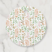 Autumn Pumpkins Baby shower Dank u Bedankjes Labels (Achterkant)