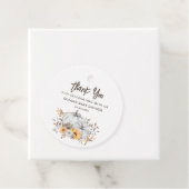 Autumn Pumpkins Baby shower Dank u Bedankjes Labels (In situ)