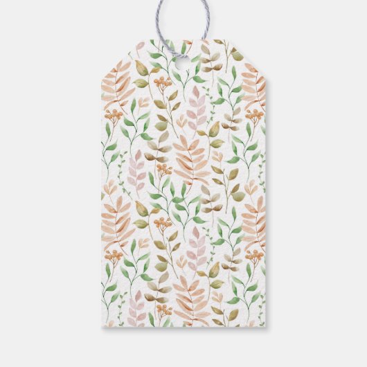 Autumn Pumpkins Baby shower Dank u Cadeaulabel (Achterkant)