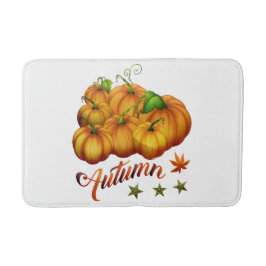 Autumn pumpkins badmat