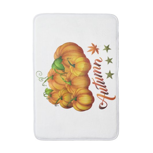 Autumn pumpkins badmat (Voorkant Verticaal)