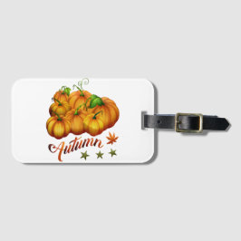 Autumn pumpkins    bagagelabel