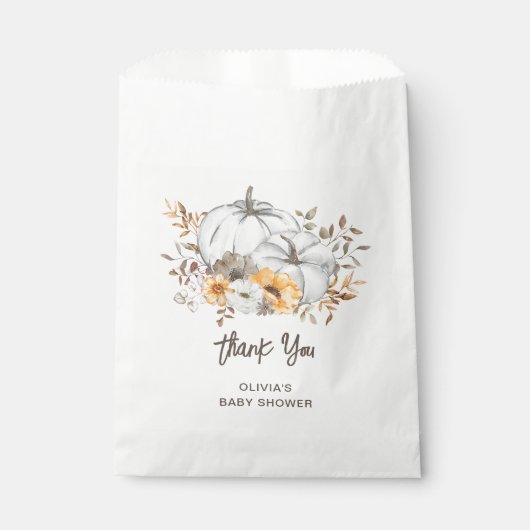 Autumn Pumpkins Bedankzakje (Voorkant)