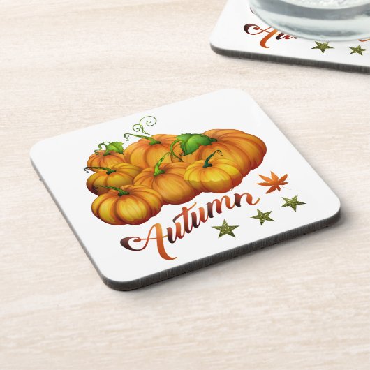 Autumn pumpkins bier onderzetter (Linkerzijde)