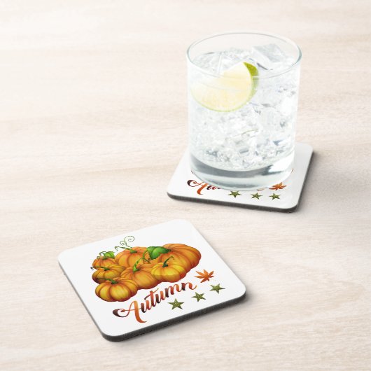 Autumn pumpkins bier onderzetter (Rechterzijde)