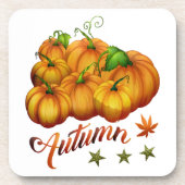 Autumn pumpkins bier onderzetter (Voorkant)
