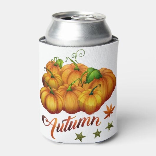 Autumn pumpkins blikjeskoeler (Blikje Voorkant)