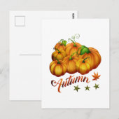 Autumn pumpkins briefkaart (Voorkant / Achterkant)