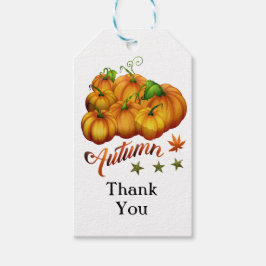 Autumn pumpkins cadeaulabel